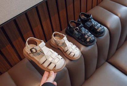 2025  New Summer Princess Sandals For Women's Kids Soft Sole Roma Single Shoes Children's Fashionable Outdoor Footwear