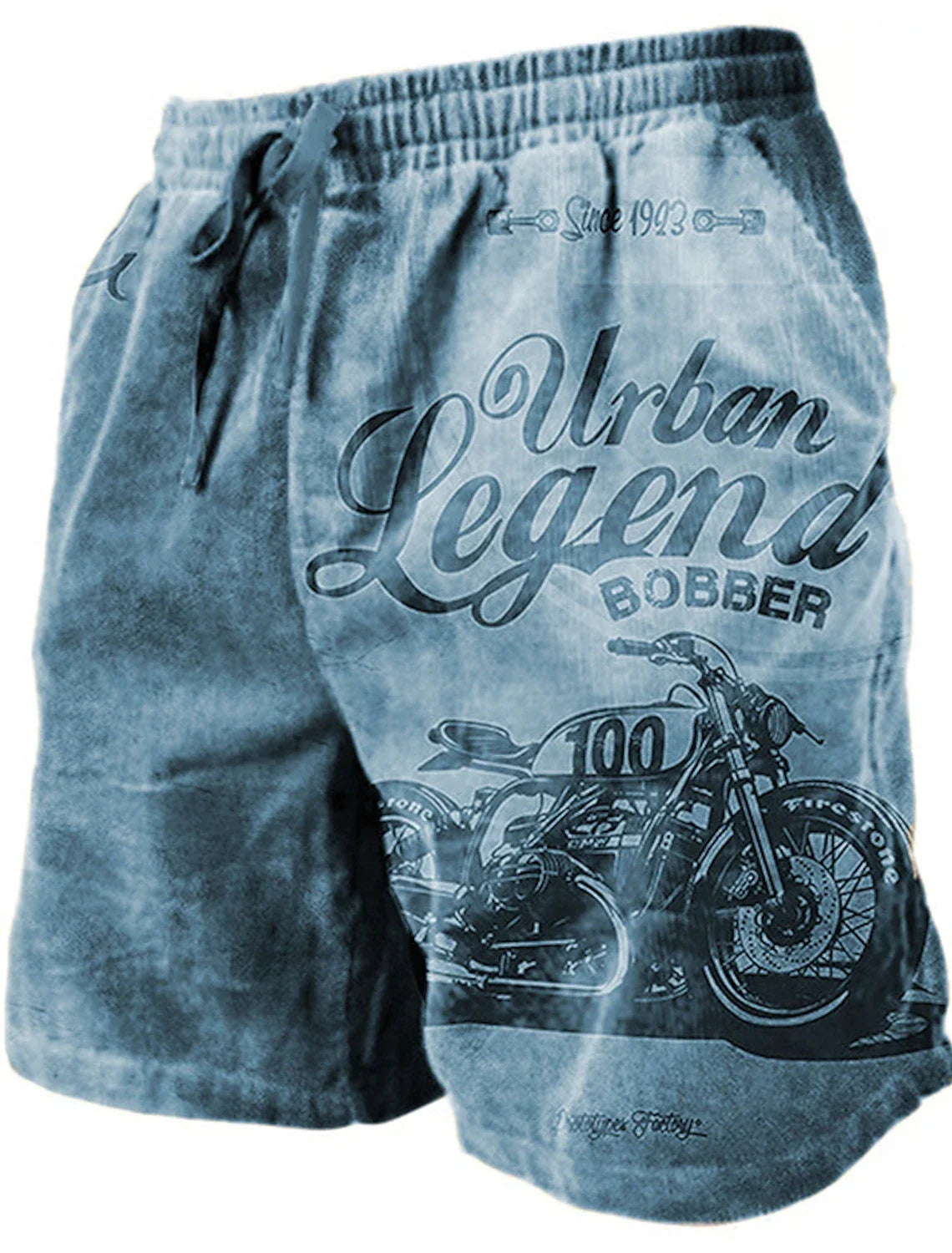 Men's Beach Pants Heavy Shaped Motorcycle 3D Printed Shorts Men Summer Breathable Shorts Fitness Street Shorts Men's Ropa Hombre
