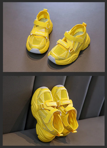 2025 Fashion Children's Sandals for Girls and Boys Soft Soles Anti slip Mesh Breathable Kids Sports Running Shoes
