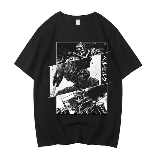 Anime Berserk T-shirt Summer Women's Short Sleeve T-shirt Printed Top 2025 Trendy T-shirt Fan Clothing Graphic T Shirts Y2K Tops