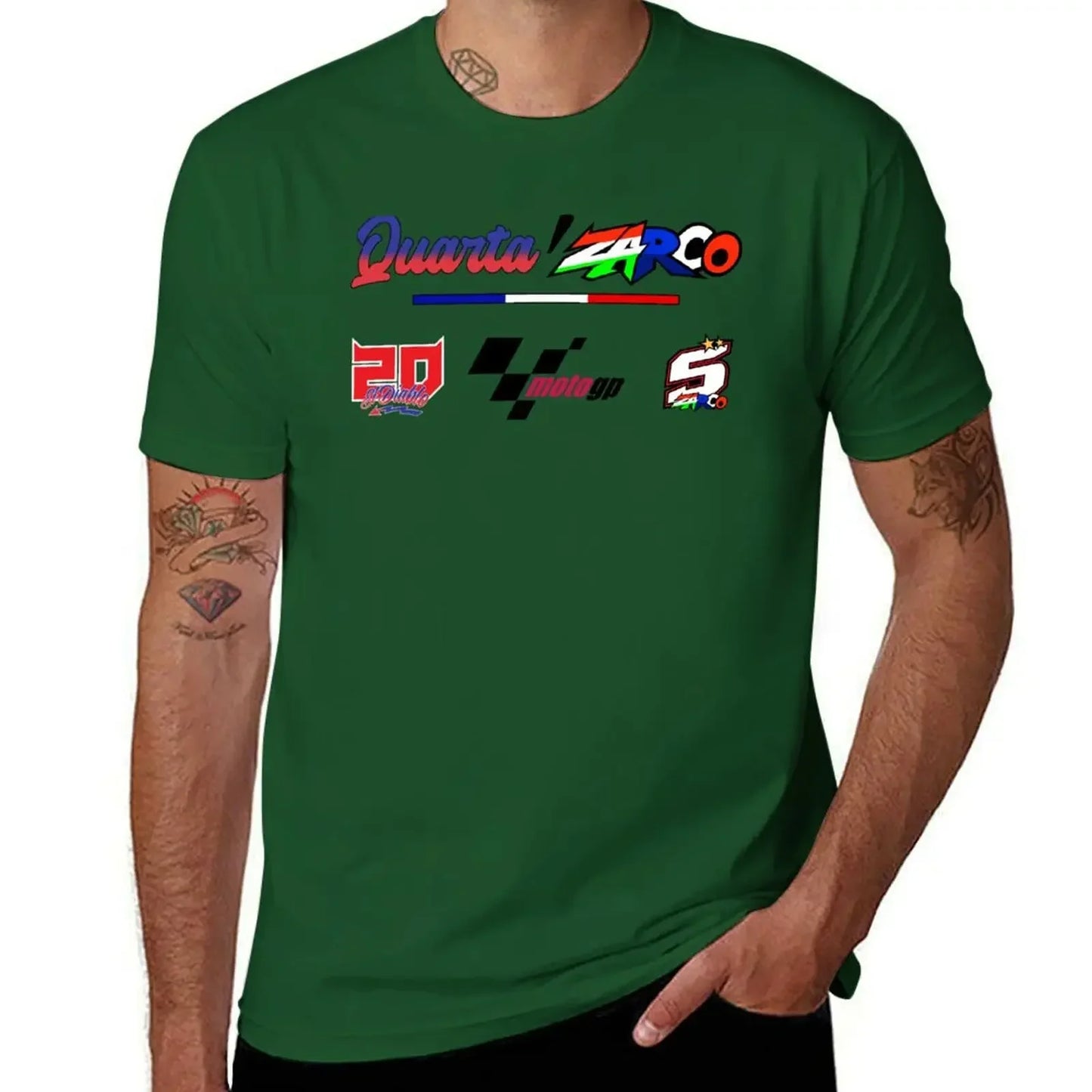 Quartararo x Zarco T-Shirt aesthetic clothes plus size tops vintage clothes cotton graphic tees mens t shirt graphic