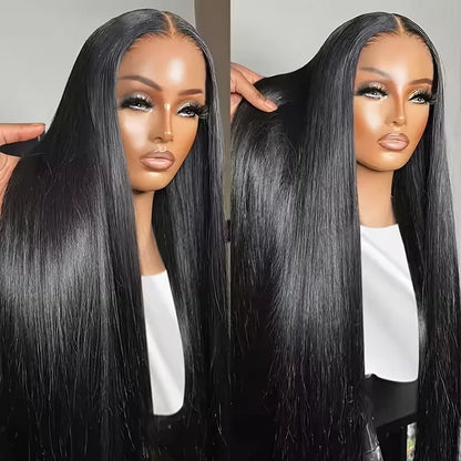 13x6 Hd Lace Frontal Wig Straight Human Hair Wigs Natural Color 200 Density 30 Inch Pre plucked 13x4 Transparent Lace Front Wigs