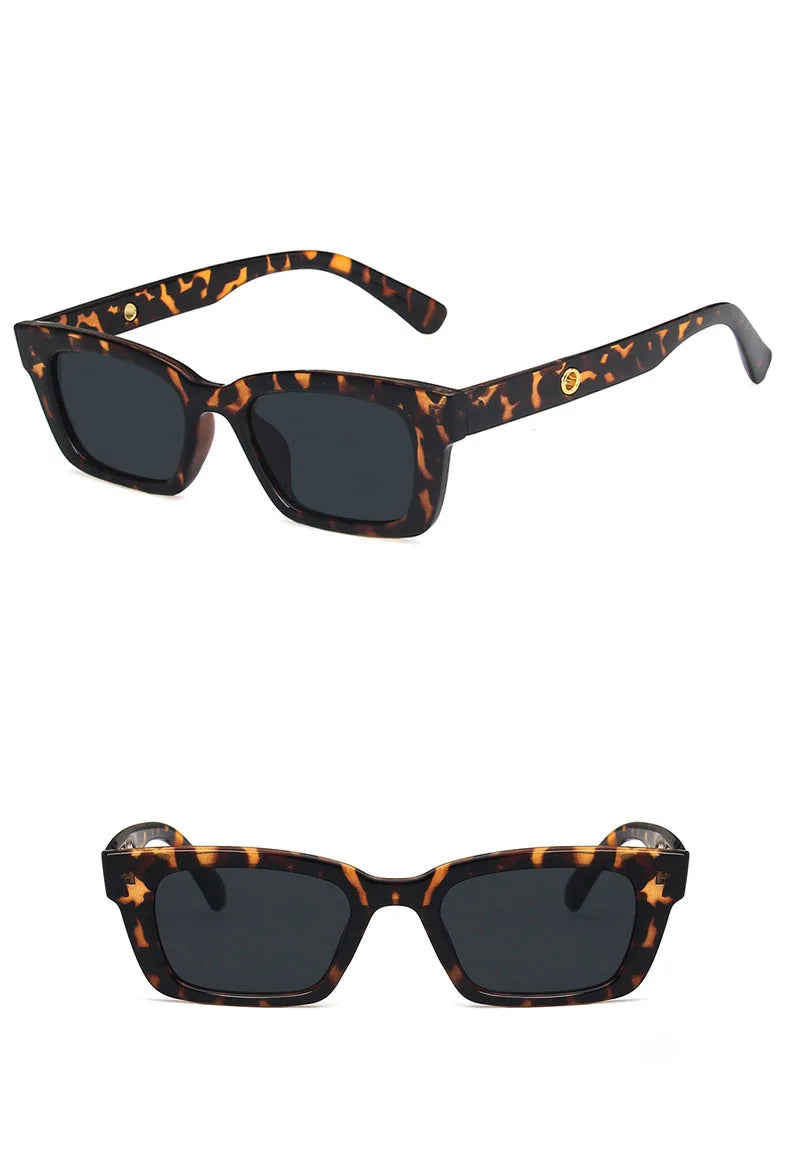 New Women Rectangle Vintage Sunglasses Brand Designer Retro Points Sun Glasses Female Lady Eyeglass Cat Eye Driver Goggles