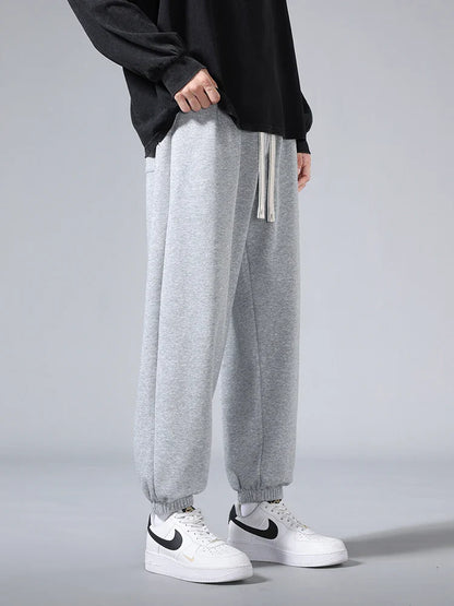 Men's Jogger Cotton/Polyester Sweatpants Big Size 8XL 7XL 6XL Sports Baggy Pants Sting Banding  Hip Hop Loose Harem Trousers
