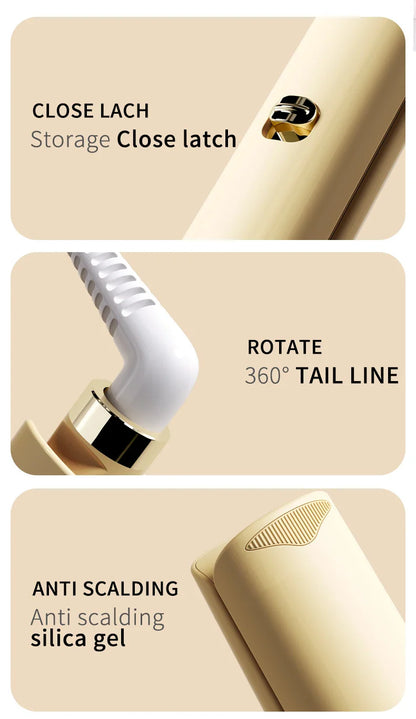 32mm Hair Wave Curling Iron Professional French Egg Roll Hair Curler Corrugated Wavy Styler Fast Heating Volumizing Styling Tool