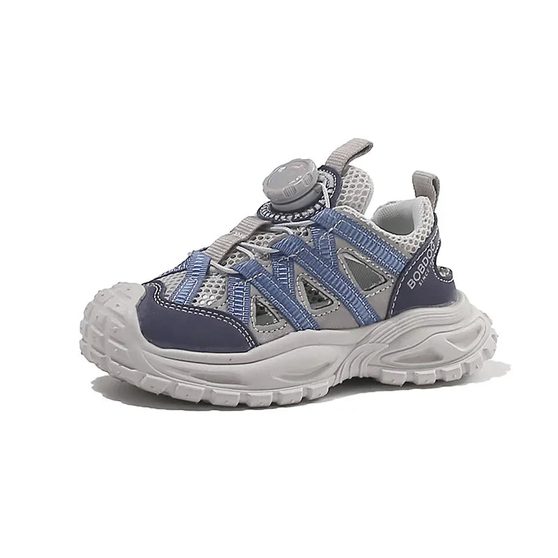Summer Sport Sandals for Children Hollow Out Breathable Boy's Girl's Adjust Sport Shoes Anti-slippery Soft-soled Kid's Sandals