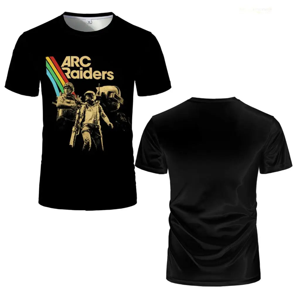 Don't Shoot ARC Raiders Graphic T-Shirt Unisex Trendy Streetwear Oversized Crew Neck Tops New Casual Men's Shirt For Gamers Gift