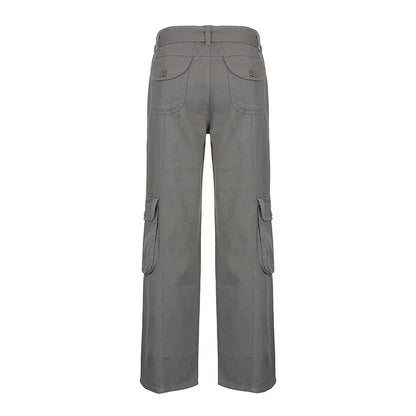 Women's Cargo Pants Women Fashion Vintage Low Rise Pants