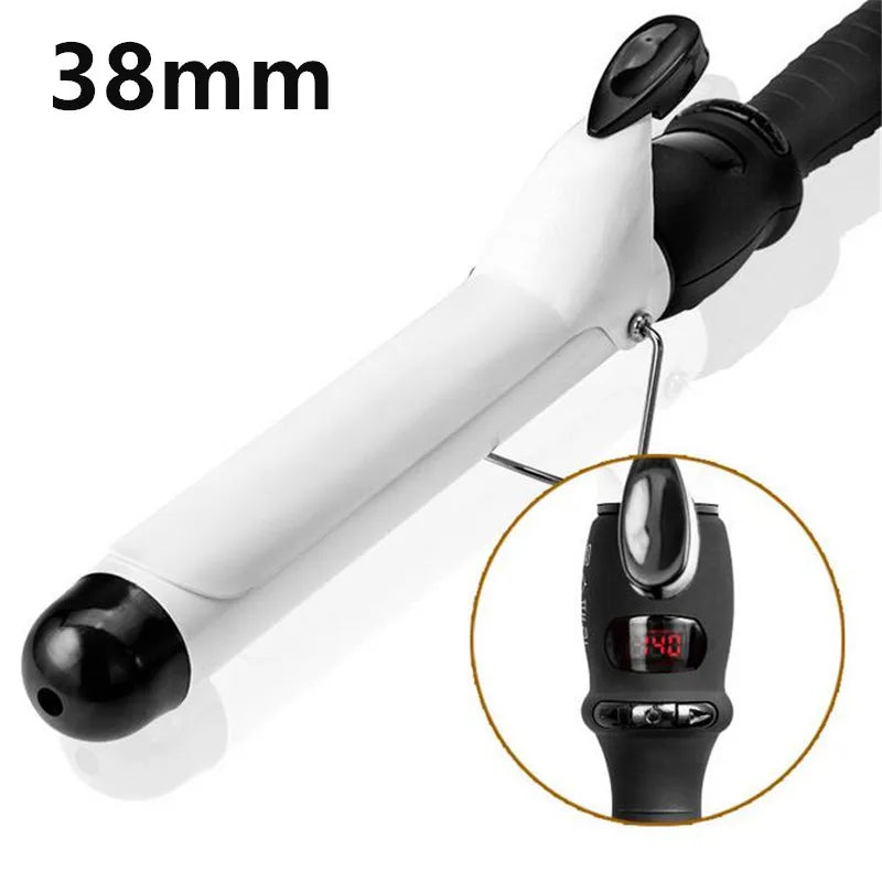 Professional 32mm 38mm LCD Display Hair Curler Adjustment Temperature Hair Curl Irons Curling Wand Roller Hair Styling Tools