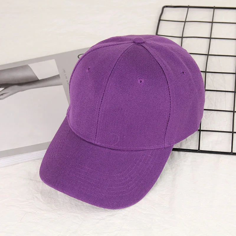 Fashion Retro Solid Color Men and Women Universal Baseball Cap Outdoor Sports Casual Girl Ponytail  Hat Sale
