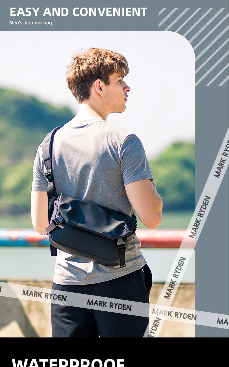 Water Repellent Messenger Bag Men Bags Shoulder Crossbody Fit 11 inch Ipad