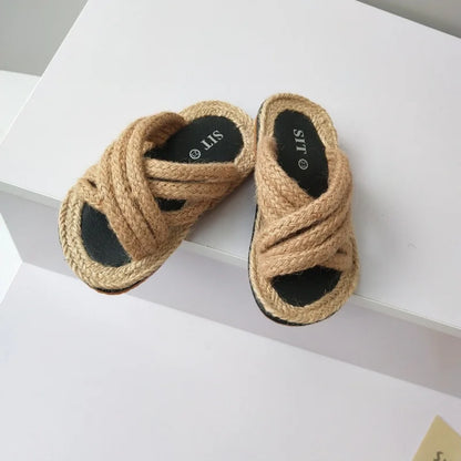 New Girls' Sandal Open Toe Boys Home slipper Breathable Children's sandy beach Shoes 1-10 Years Old Summer Amorous Feelings