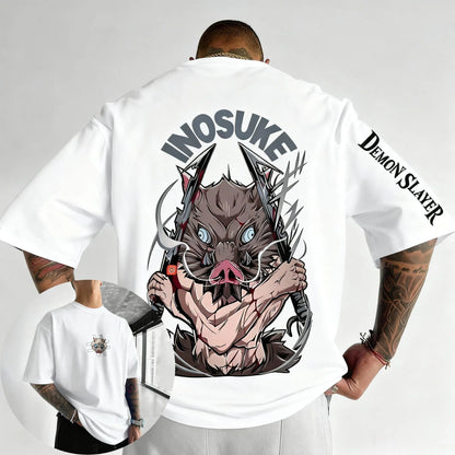 Demon Slayer Anime Mens T Shirt Cotton Women Short Sleeve Tee Summer Graphic Print Streetwear Casual Top New Summer Fashion Y2k