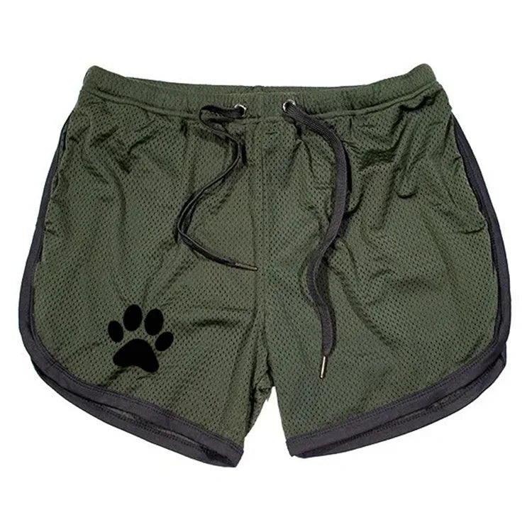 Summer fitness shorts Loose running shorts Men's jogging sports Breathable mesh shorts Thin trend men's three-quarter pants
