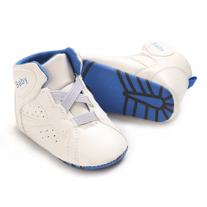 Boys And Girls Basketball Theme Sports Shoes Casual Shoes Newborn Walking Sports Shoes 0-18 Months Baby's First Walking Shoes
