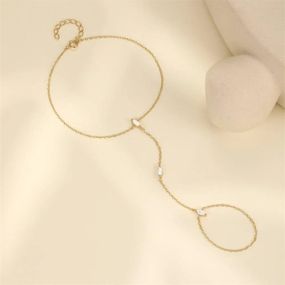 Marquise Cut Moissanite Bracelets for Women S925 Silver Lab diamonds Bracelets fashion Ring Chain Fine Jewelry Wholesale