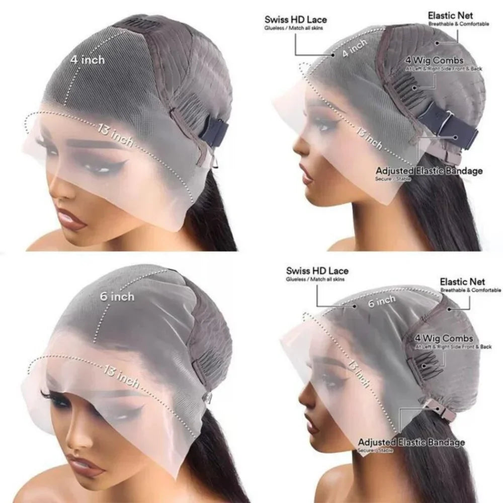 13x6 99j Burgundy Lace Front Wigs Human Hair Deep Wave 250 Density Transparent Frontal Wigs Pre Plucked Red Curly Wigs for Women