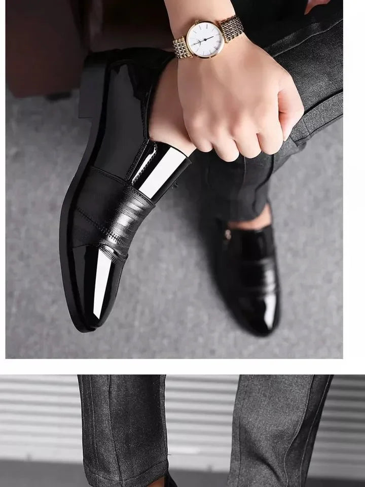 Men's Formal Shoes Official Business Social Shoe Male Leather Casual Office Low Price Elegant and Classic Italian 2025 Style 39