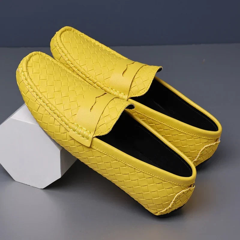Loafers for Men 2024 New Handmade Moccasins Men Flats Casual PU Leather Shoes Luxury Comfy Mens Loafers Size 48