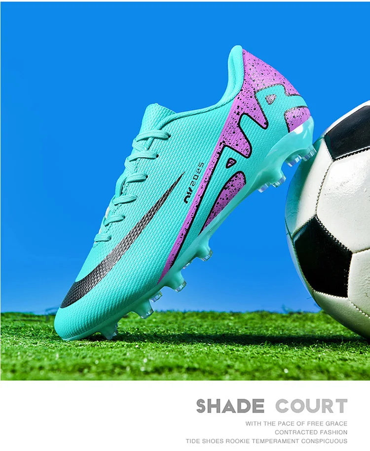 Kid Size 33-47 Long Short Spike Soccer Shoes Football Field Boots Unisex Society Training Match Adult Football Shoes