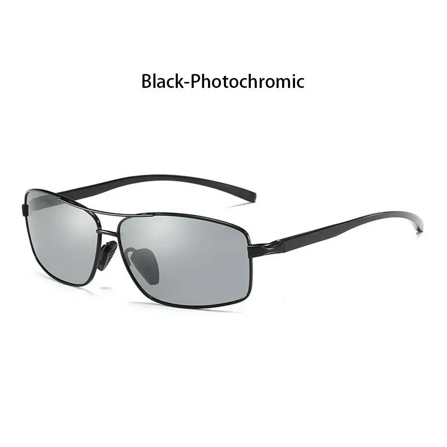 Fashion Photochromic Polarized Sunglasses Men Women Vintage Square Sun Glasses Man Brand Designer Driving Fishing UV400 Eyewear