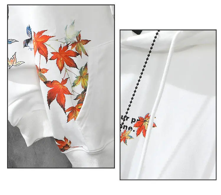 Moletons Pretos com Estampa de Anime Essenciais com Capuz Feminino Estética Coreana Moda Fofa Moletons com Capuz Streetwear para Mulheres