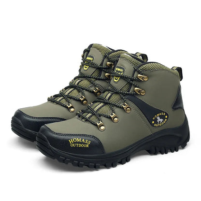 New Outdoor Shoes Men High Top Trekking Botas Leather Men Outside Boots For Men and Women Mountain Comfortable Hiking Boots