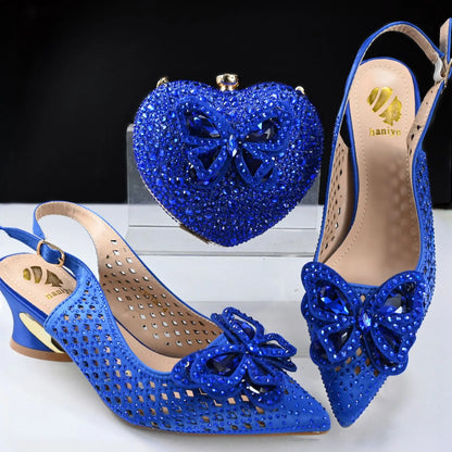 Shoes and Bags To Match Set Italy Party Pumps Italian Matching Shoe and Bag Set for Party!   SQ1-1