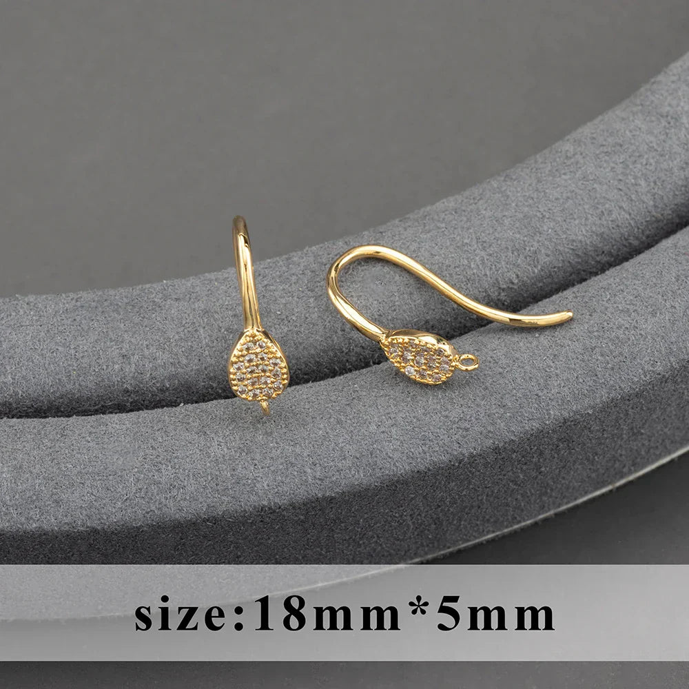20pcs/lot M800 jewelry accessories,pass REACH,nickel free,18k gold plated,copper,connector,diy earrings,jewelry making