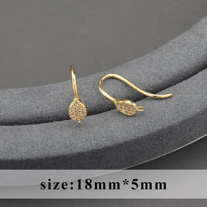 20pcs/lot M800 jewelry accessories,pass REACH,nickel free,18k gold plated,copper,connector,diy earrings,jewelry making