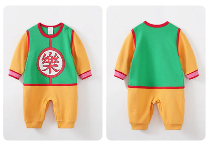 Newborn Baby Anime Cape Style Children Long Sleeve Cotton Bodysuit, Cute Kids Boys Girls Romper