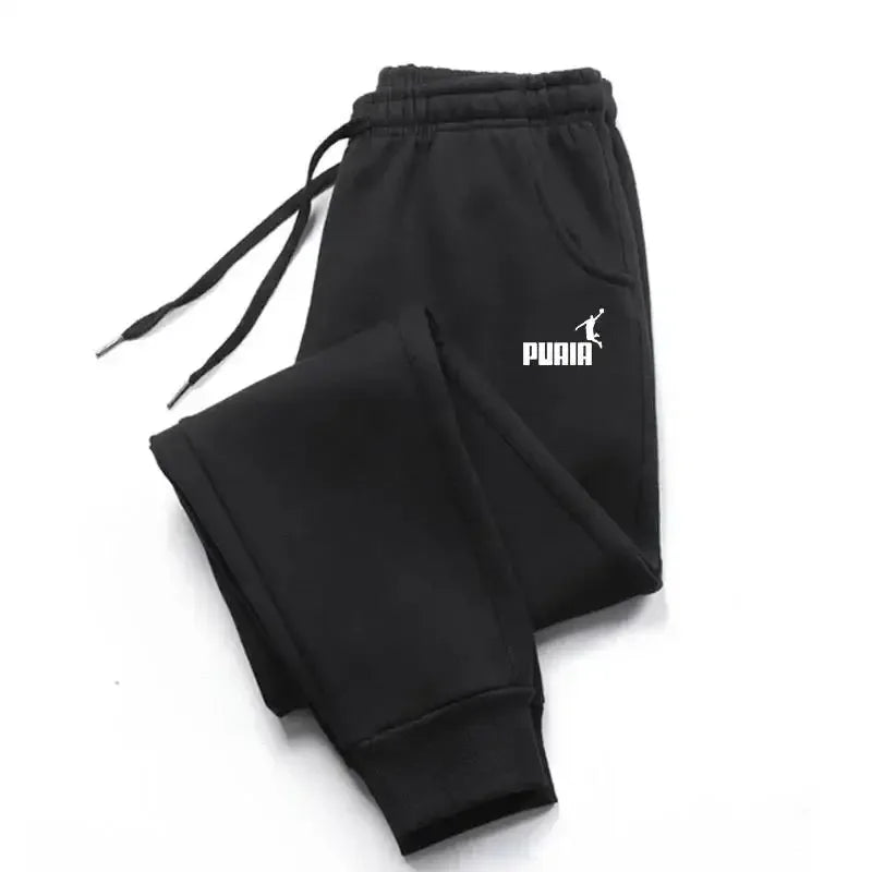 2025 Men's trousers for autumn and winter, men's casual pants, fashionable soft sportswear pants, jogging sports logo print