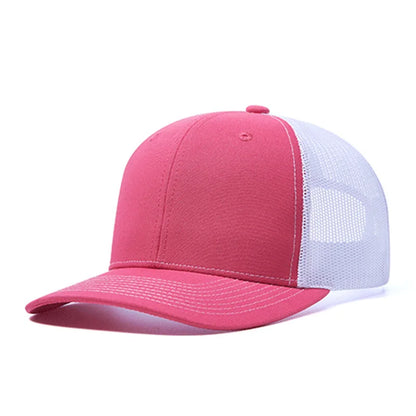 Custom embroidered logo hat Men's and women's mesh cap cotton baseball cap design DIY picture printing logo hat Summer sun hat