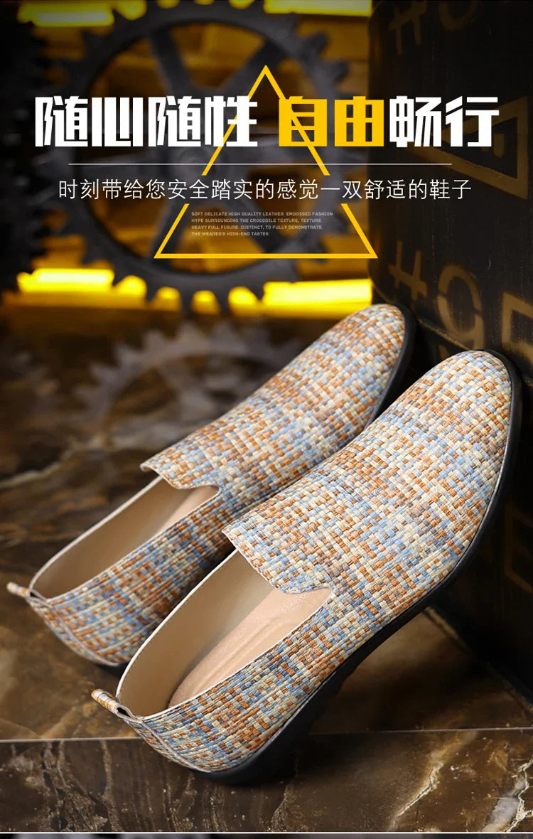 Men Loafers 2025 Design Leather Shoes Comfortable Slip-on Shoes for Men Soft Driving Moccasins Summer Casual Shoes