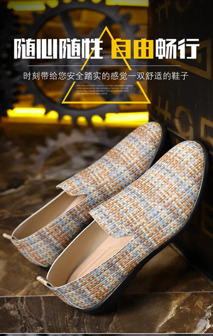 Men Loafers 2025 Design Leather Shoes Comfortable Slip-on Shoes for Men Soft Driving Moccasins Summer Casual Shoes