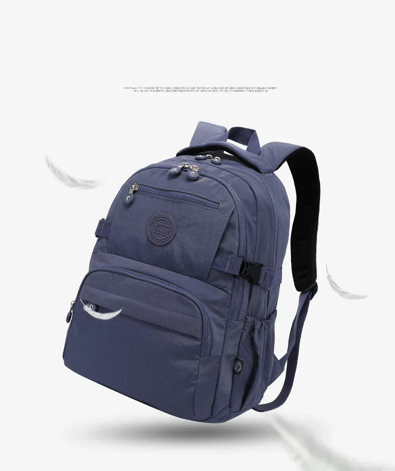 Large Nylon Waterproof Backpack Travel Rucksack for Women School Bags Mochilas Mujer Kids Girls 2026