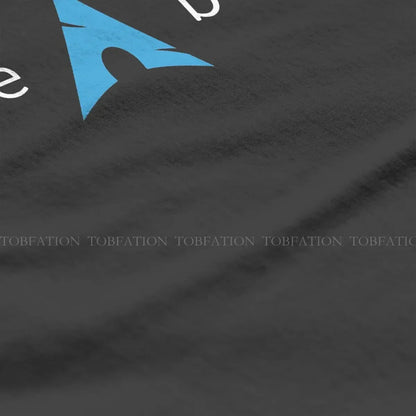 Use Arch Btw Man's TShirt Linux Operating System Tux Penguin Crewneck Tops 100% Cotton T Shirt Humor High Quality Birthday Gifts