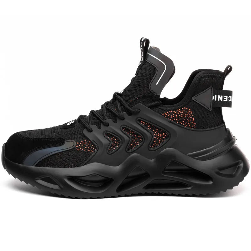 Work Sneakers Men Indestructible Safety Shoes Men Steel Toe Shoes Work Boots Men Puncture Proof Industrial Boots High Quality