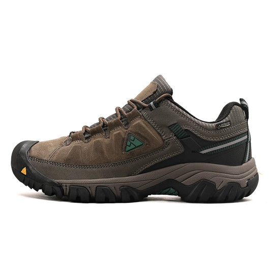 Sapatos de Trilha Masculinos de Alta Qualidade Botas de Escalada Duráveis de Couro Tênis de Caminhada ao Ar Livre Sola de Borracha Direto da Fábrica
