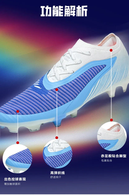 New Football Shoes Professional Low-top Soccer Field Cleats Outdoor Breathable Athletic Spikes Youth Boys Football Shoes Unisex