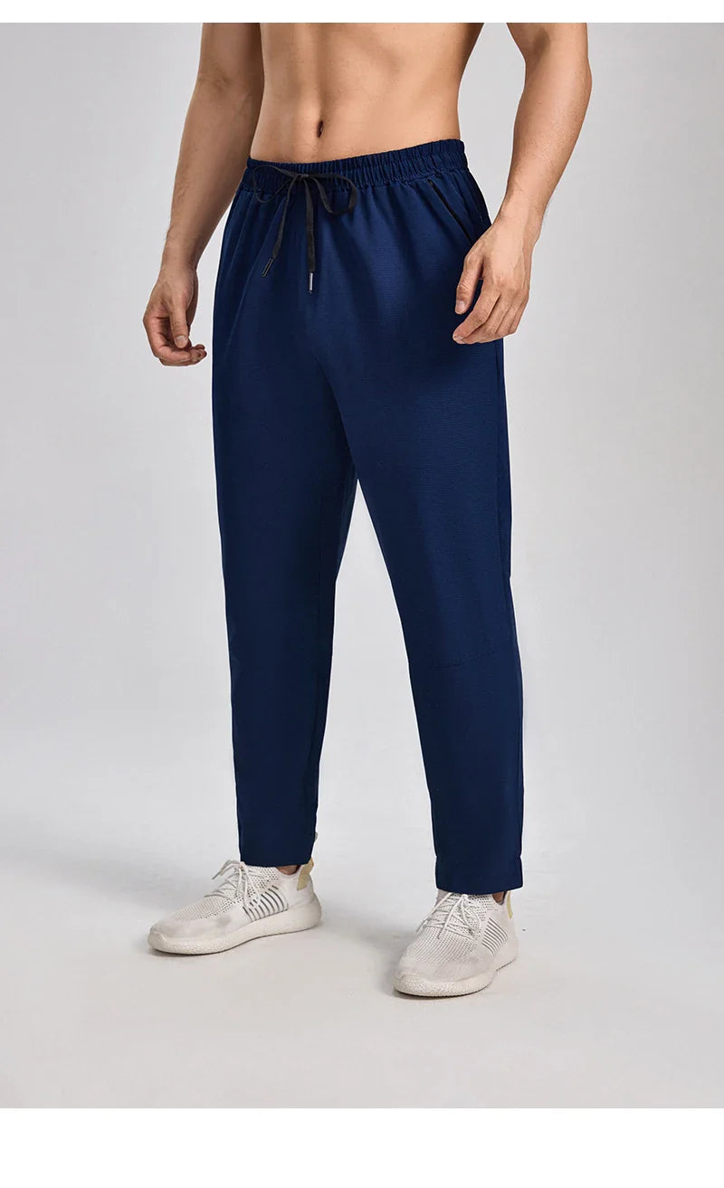 Autumn and winter new sports pants men, breathable casual fitness pants, outdoor running basketball fast dry pants