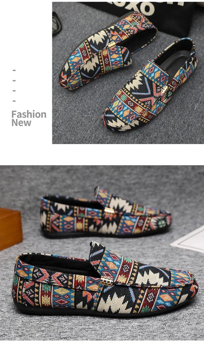 Summer Outdoor Men's Casual Shoes Breathable Man Loafers Lazy Shoes Comfortable Walking Sneakers Non-slip Flats Driving Shoes