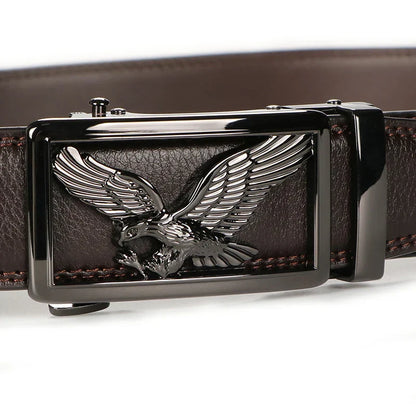 Men's Belt With Alloy Automatic Buckle, Fashion Men's Business Leisure Belt