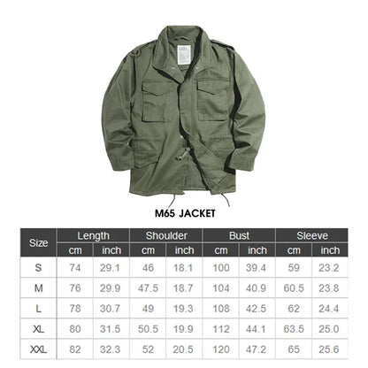 Jackets for Men Green Outdoor Windbreaker Vintage Casual Solid Coat Mens Clothes Multi-Pocket Jacket