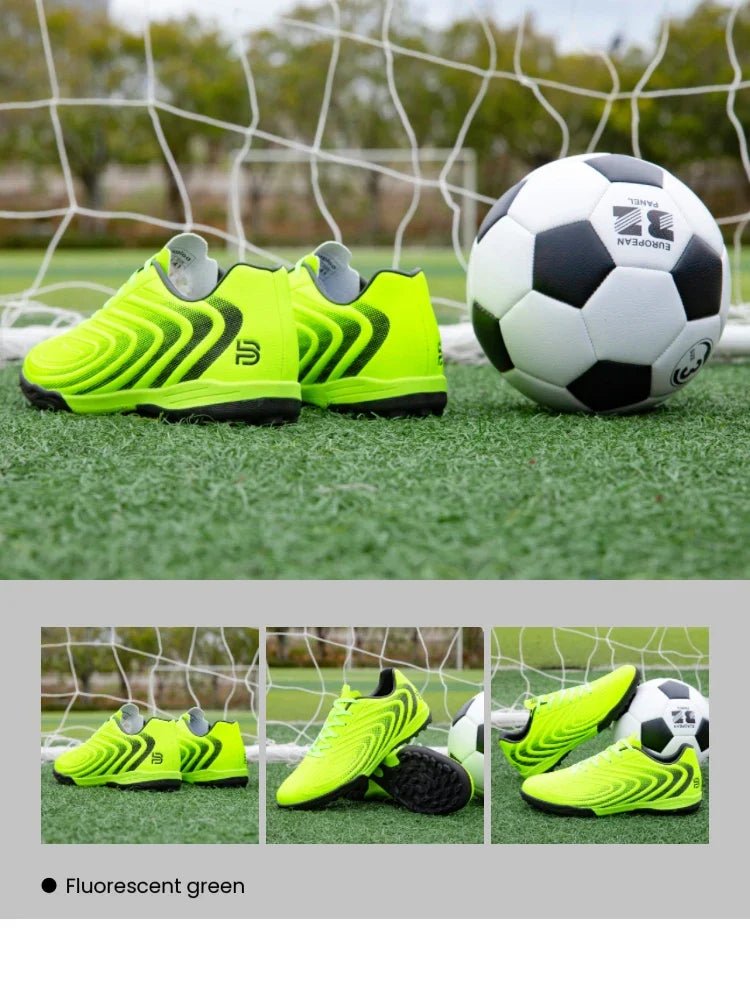 Men Professional Soccer Shoes Outdoor Anti-Slip Training Sport Shoes Male Light Leather Football Boots Chuteira Campo