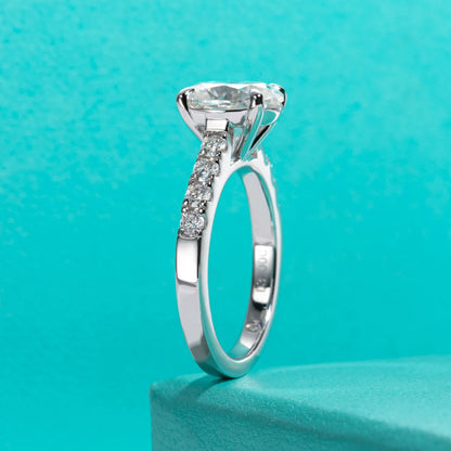 3ct Oval Cut D Color Moissanite Engagement Rings For Women 925 Sterling Silver Wedding Rings Women Jewelry Wholesale