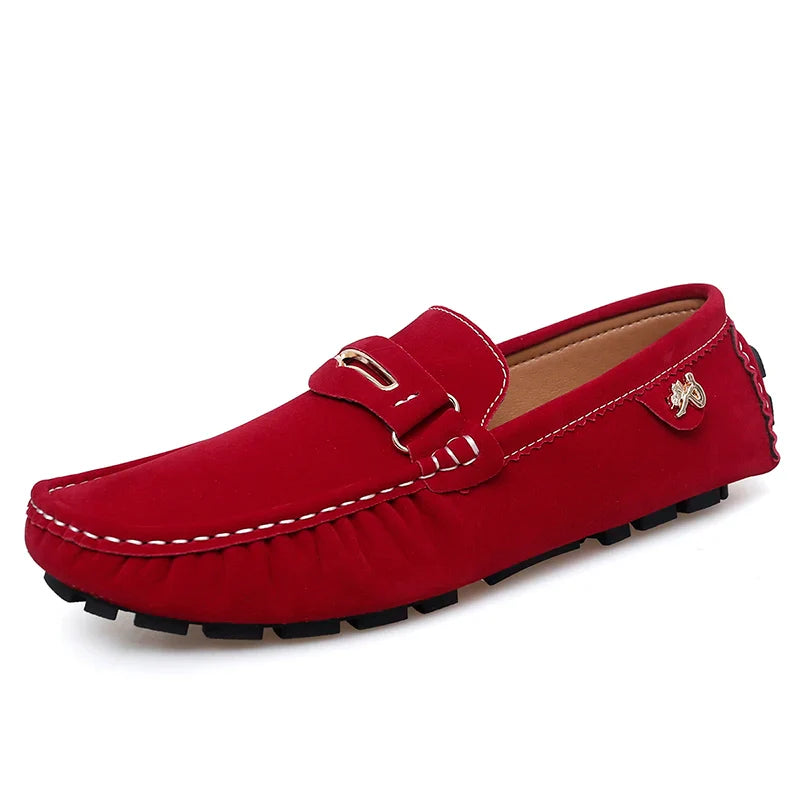 48 Extra Large Size Frosted Couple Style Halloween Gift 2025 Autumn New Beanie Shoes British Style Slip-On Lazy Men's Shoes Driving Lightweight Non-Slip Casual Leather Shoes