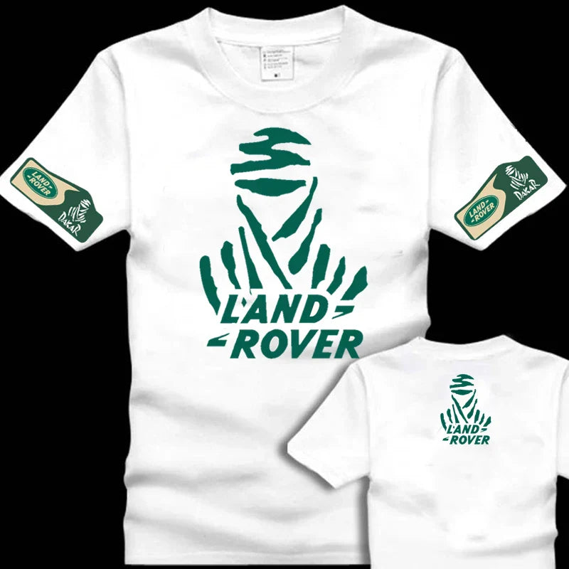 Off-road E-family Cotton Motorcycle T-shirt BMW Printing Short-sleeved Locomotive Racing Car Mercedes-Benz Audi Men's Clothing