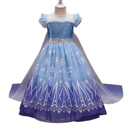 Frozen 2 Elsa Princess Girls Dress Up Snow Queen Costume Carnival Party Halloween Kids Carnival Birthday Party Clothes