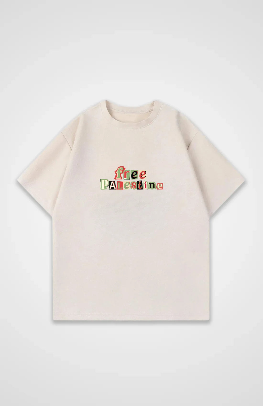 Simple Slogan Short-sleeved Printed Crew Neck T-shirt High-quality Fashion Top Casual Loose Super Large Size Street Wear Unisex